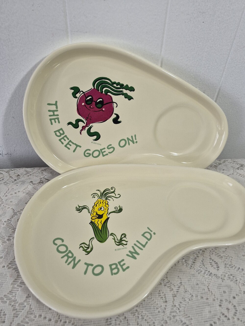 Vintage Veggie Plates